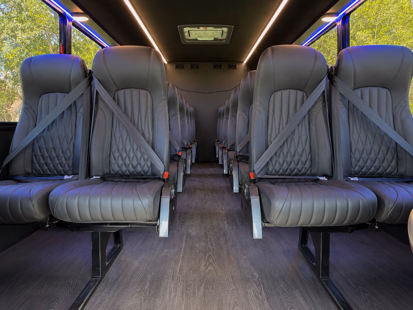 flagstaff 18 passenger minibus inside