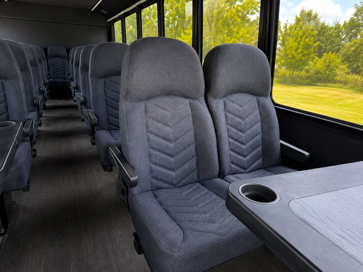 flagstaff 18 passenger minibus interior
