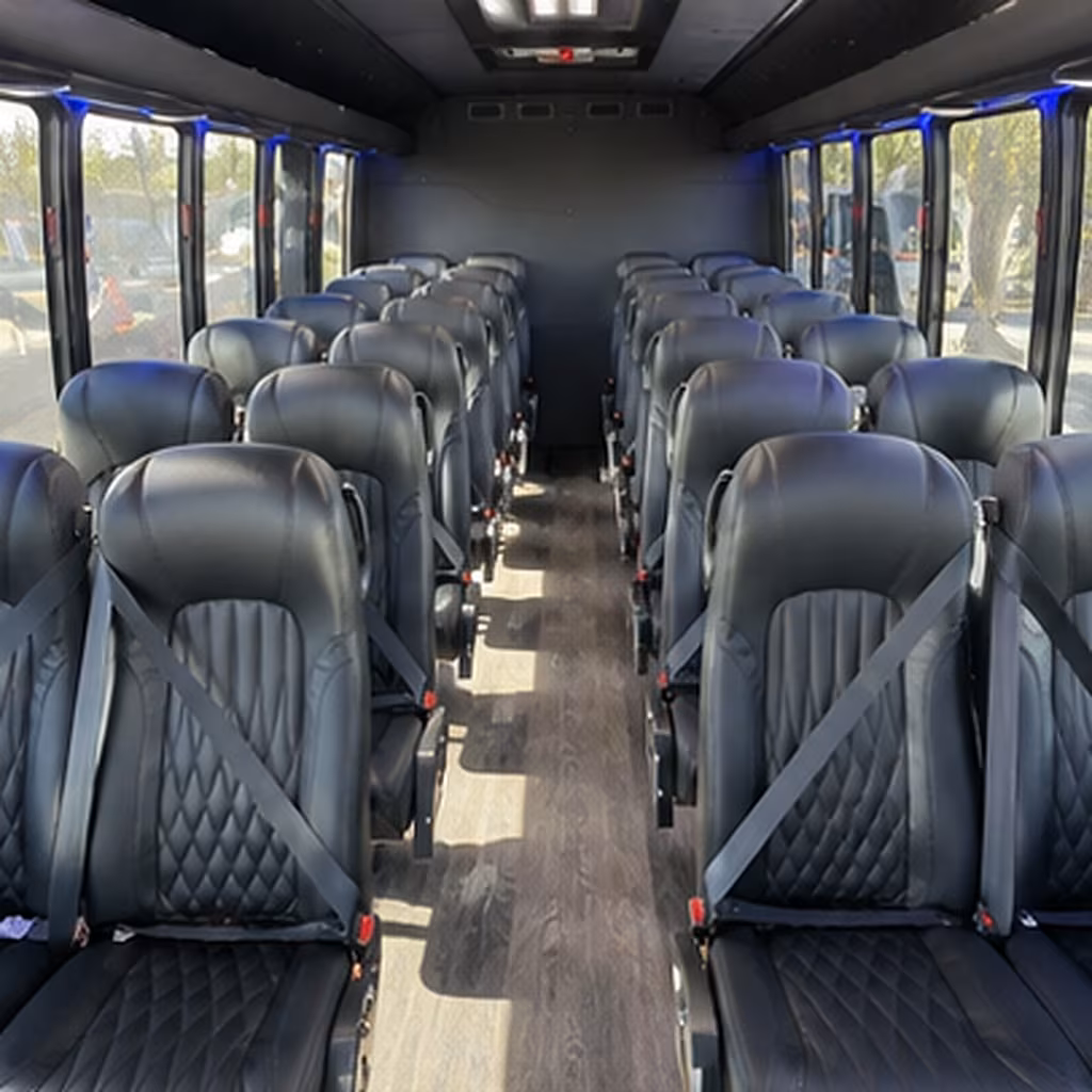 flagstaff 25 passenger minibus inside