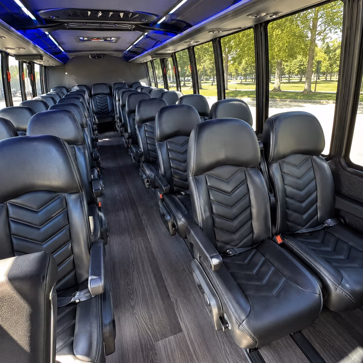 flagstaff 25 passenger minibus interior