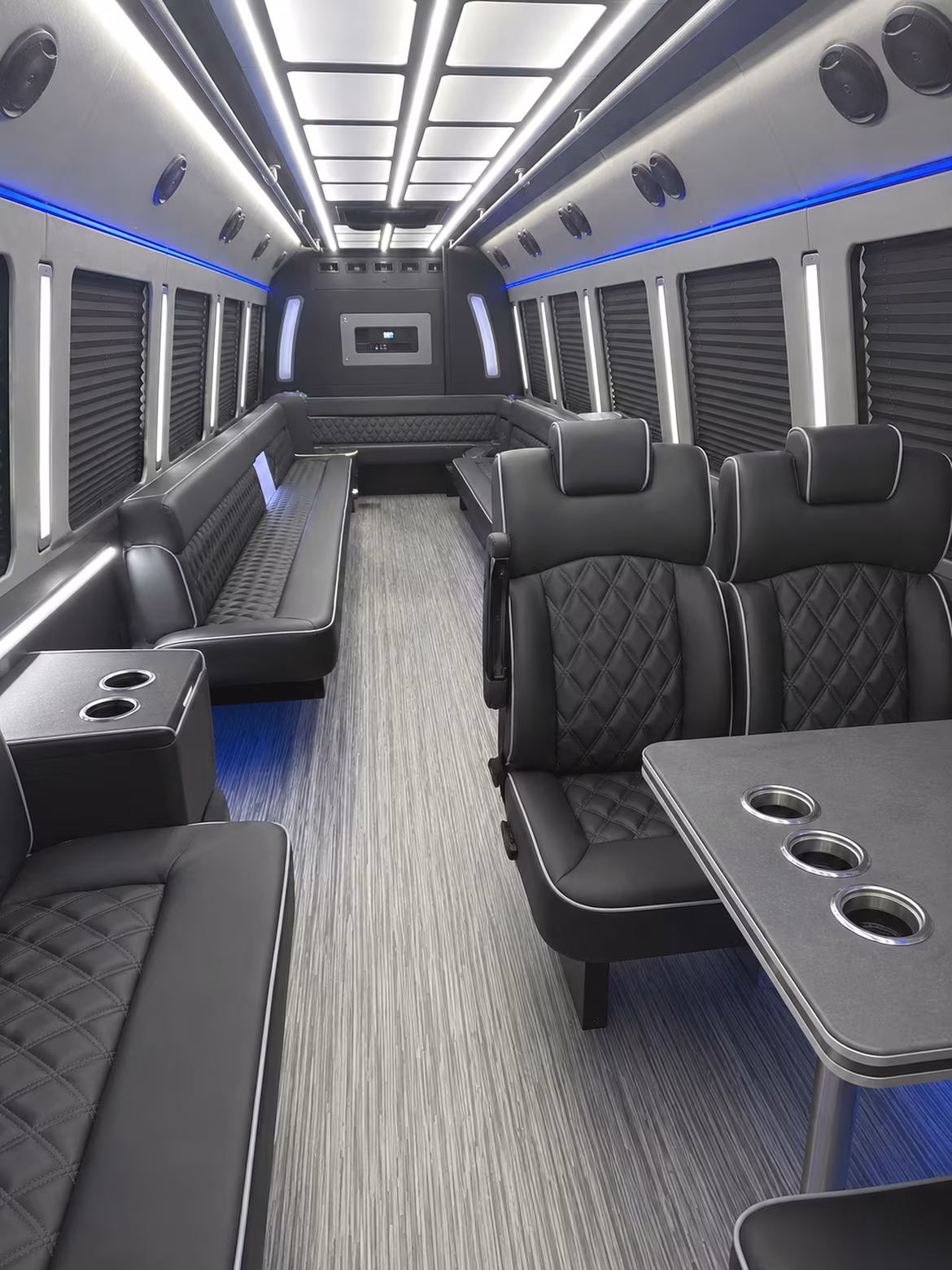 flagstaff 25 passenger party bus inside