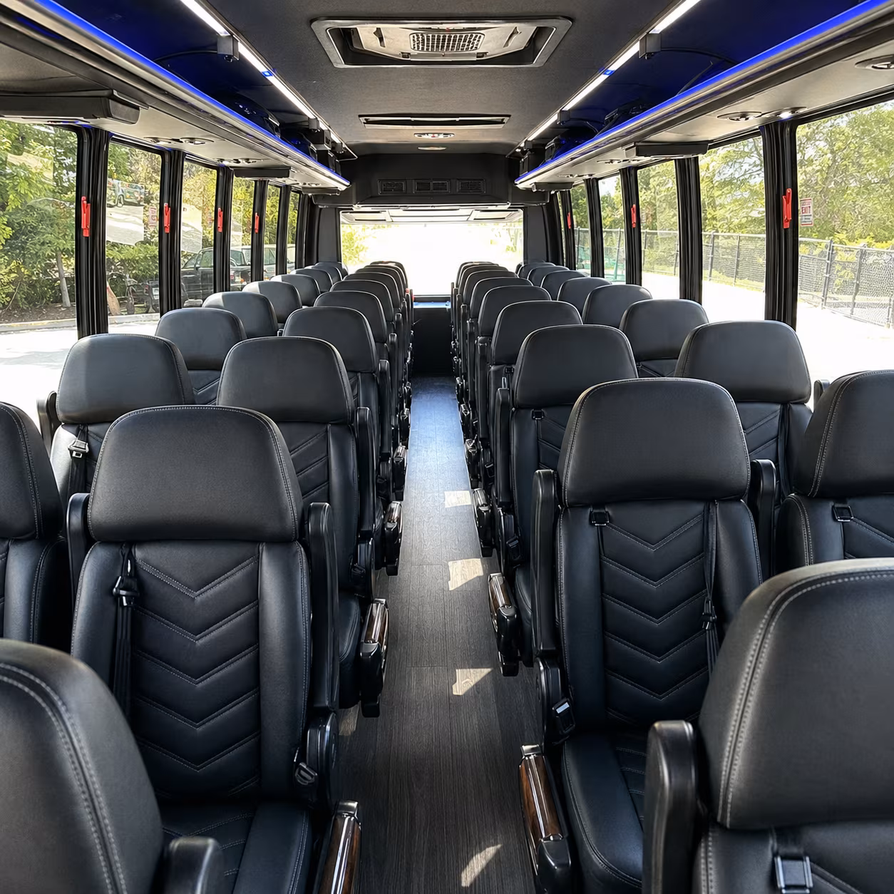 flagstaff 28 passenger minibus inside