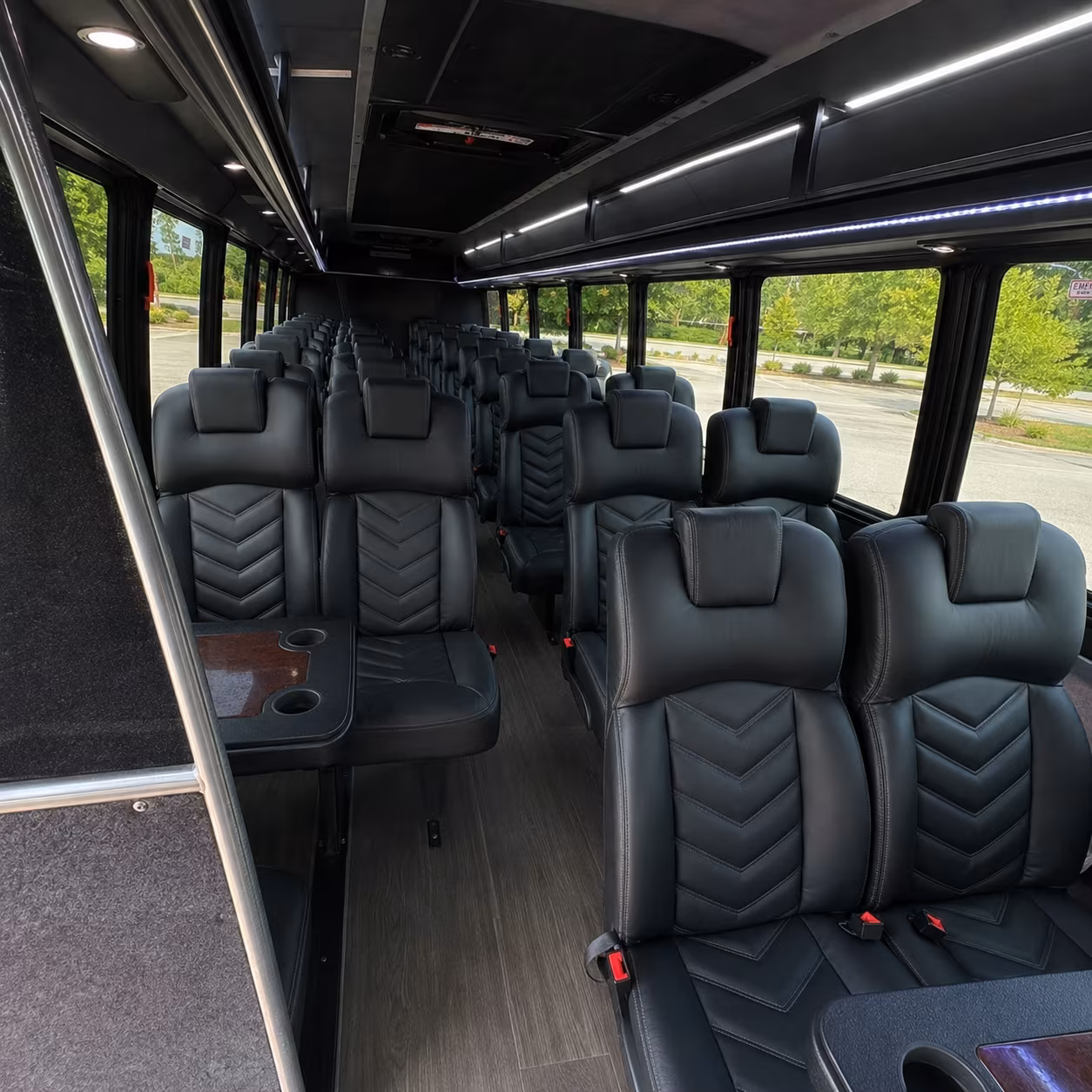 flagstaff 28 passenger minibus interior
