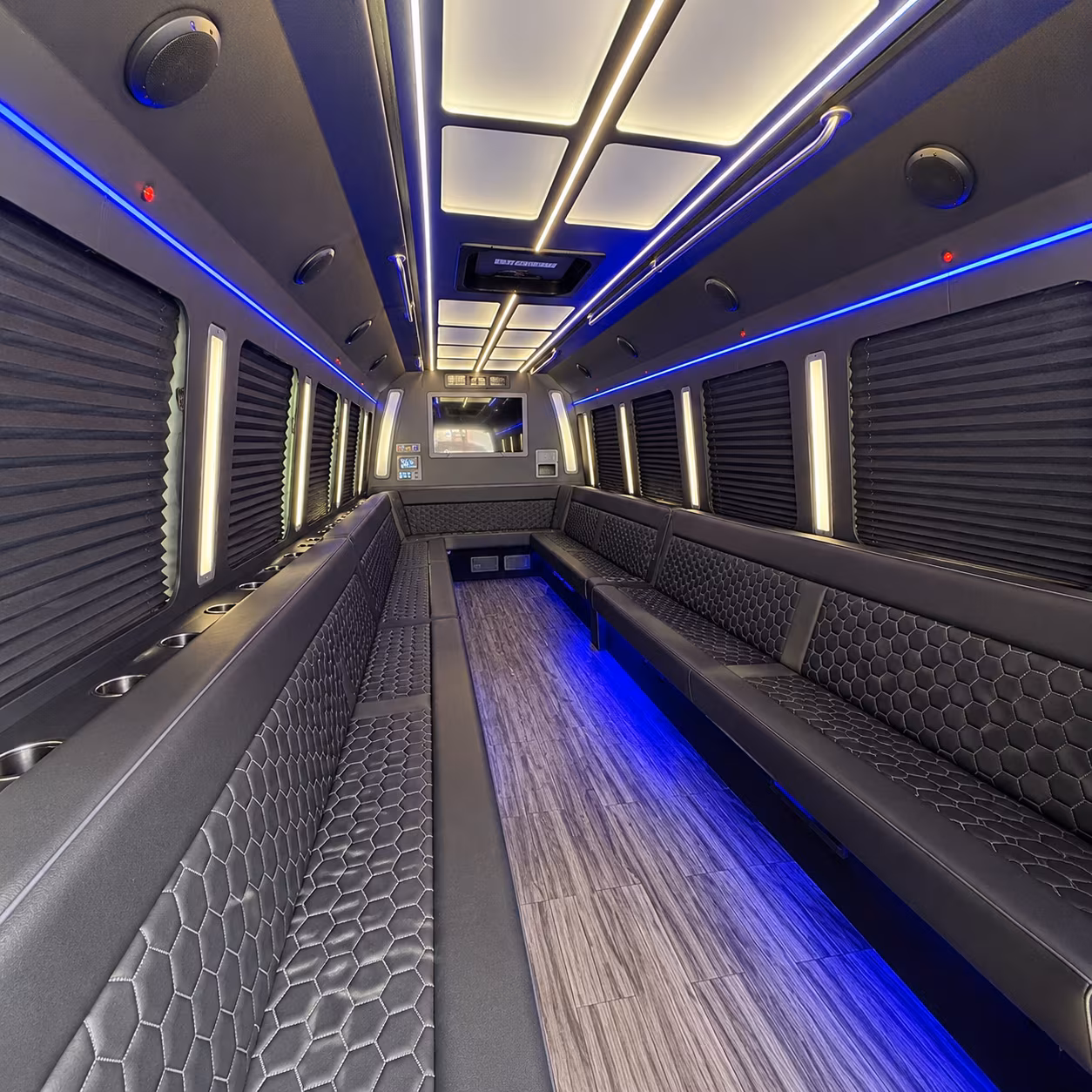 flagstaff 30 passenger party bus interior