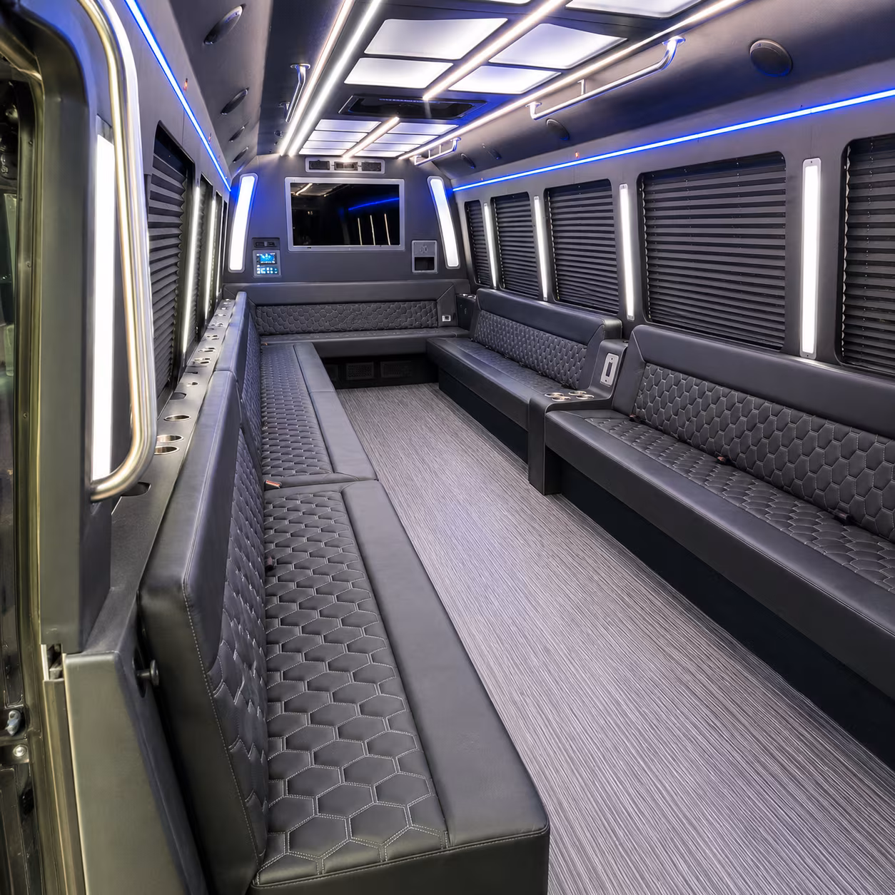 flagstaff 40 passenger party bus interior