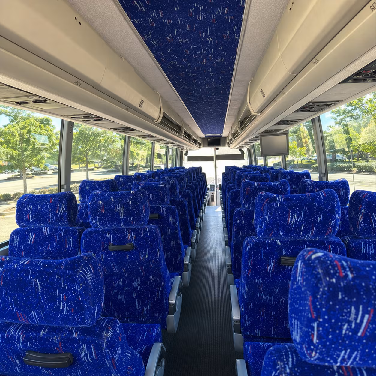 flagstaff 56 passenger charter bus inside