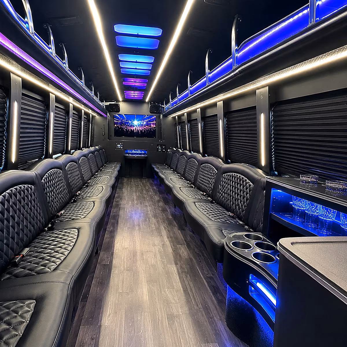 flagstaff party bus rental interior