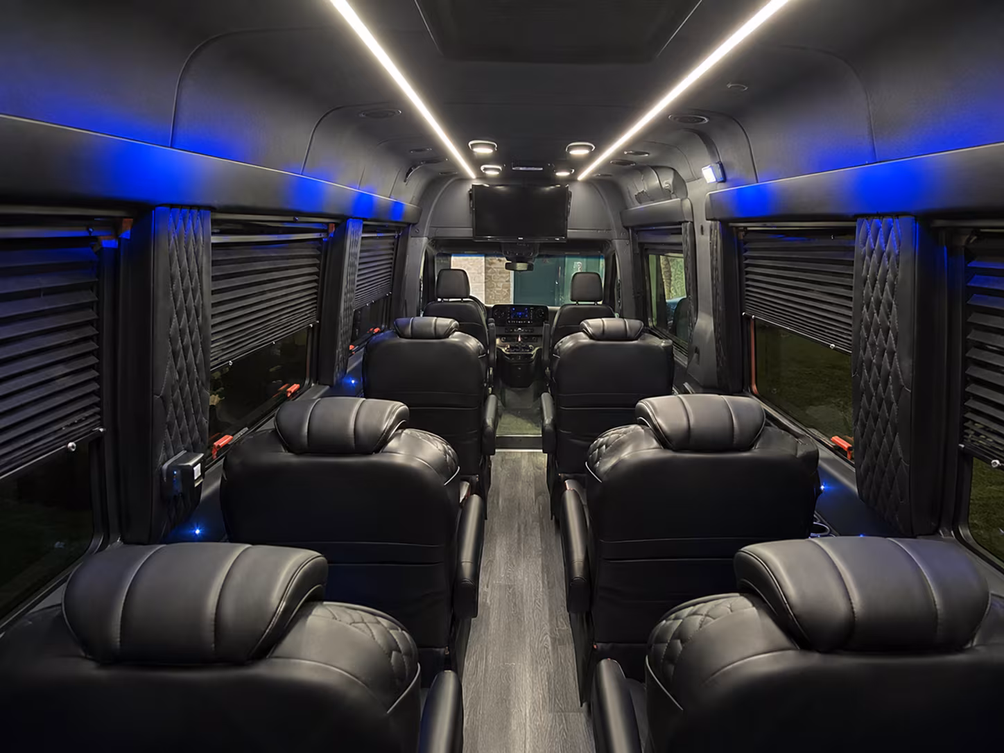 flagstaff sprinter van with driver inside
