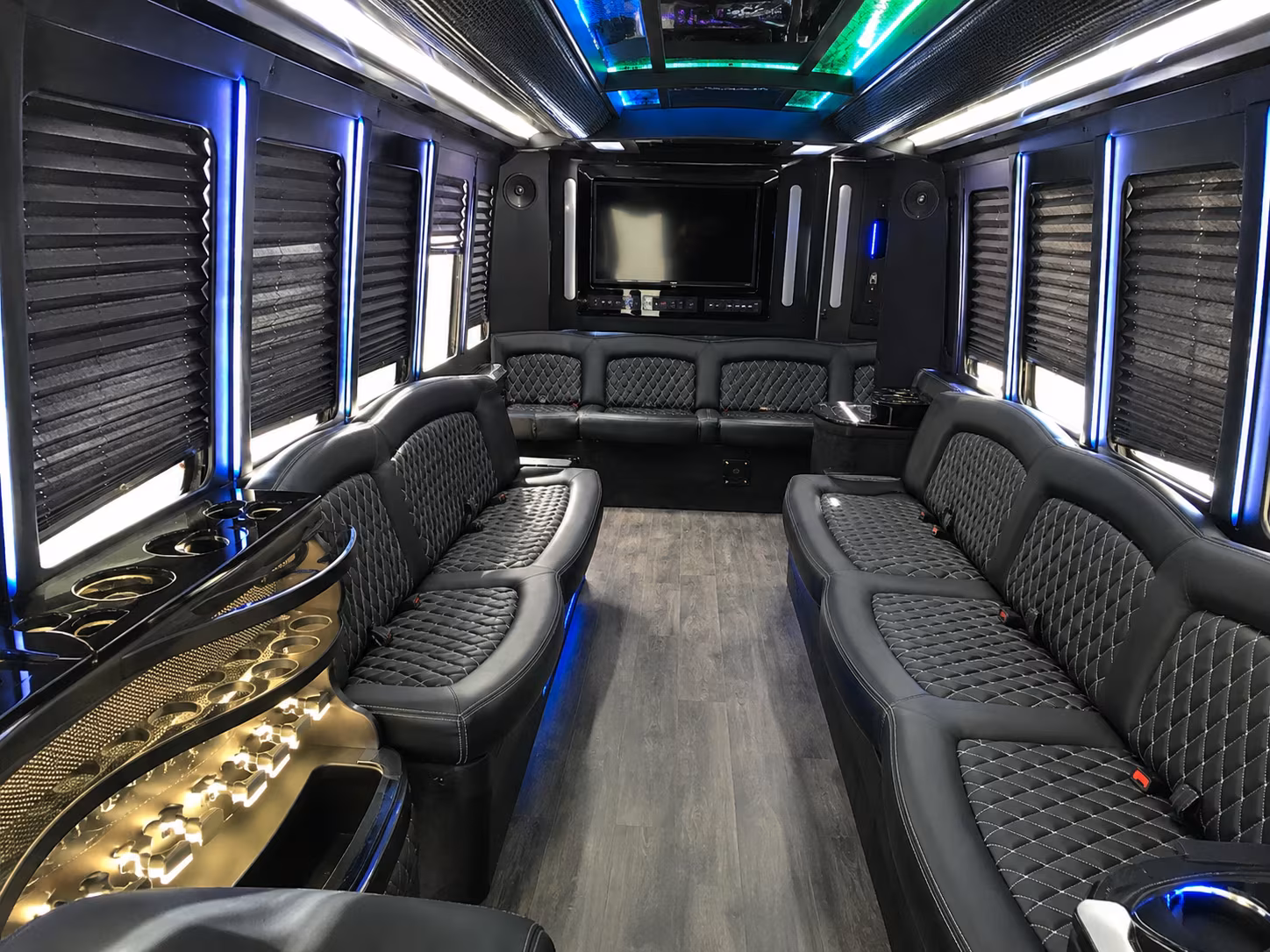 party bus rentals for coconino high school prom in flagstaff